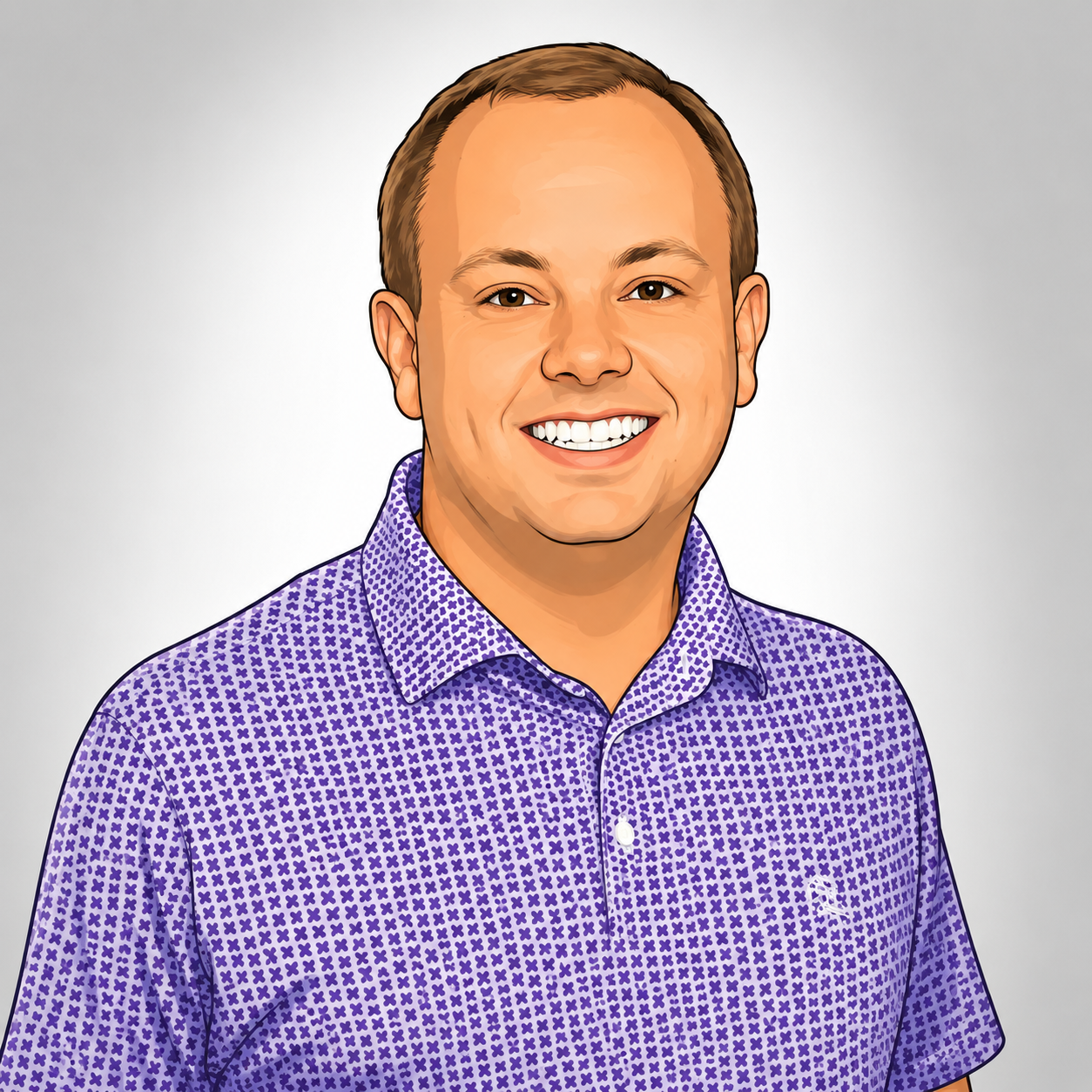 Illustrated portrait of Brandon Lollis